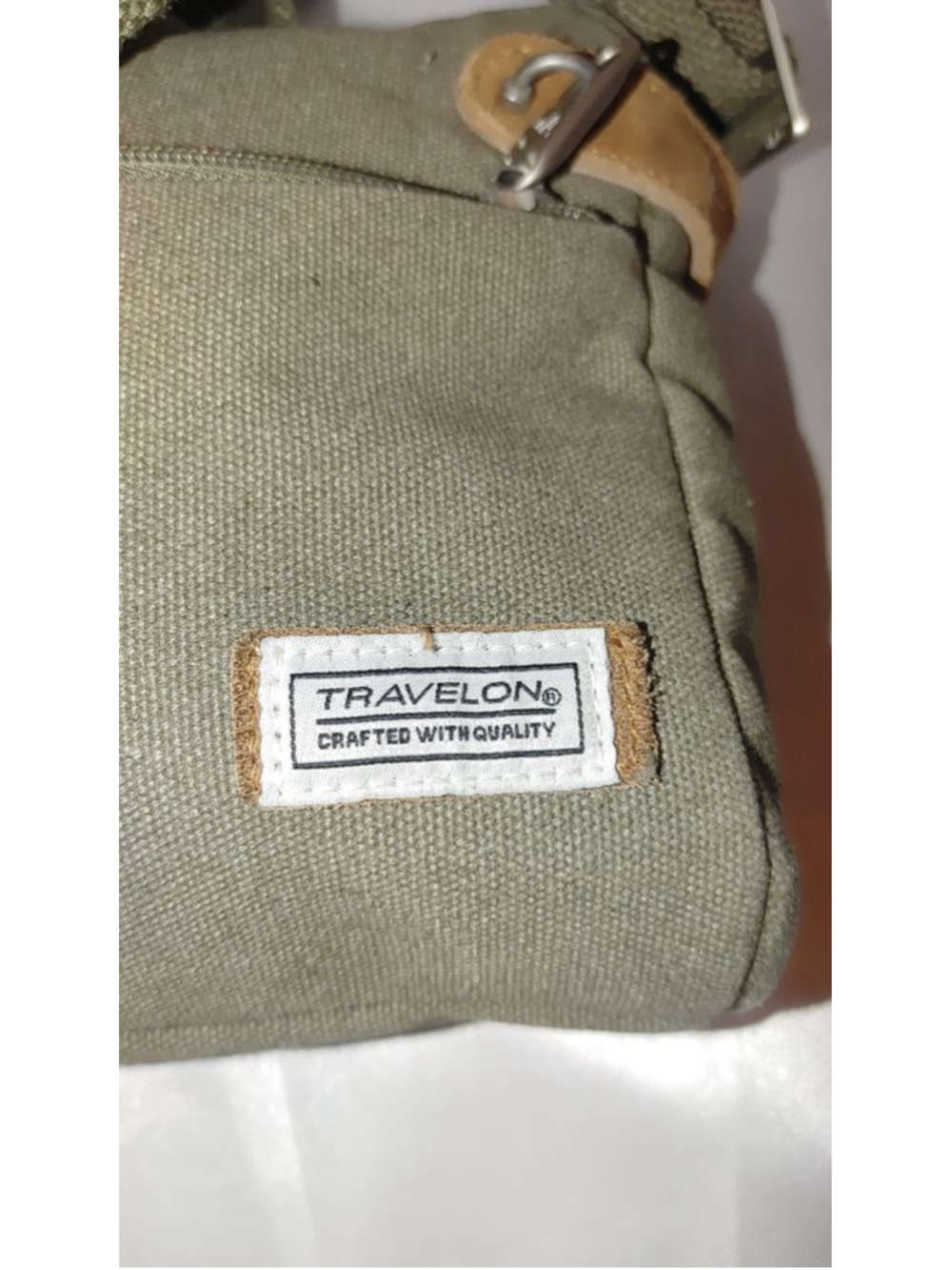 Travelon Anti-Theft Heritage RFID Crossbody Bag in Sage - Picture 7 of 12